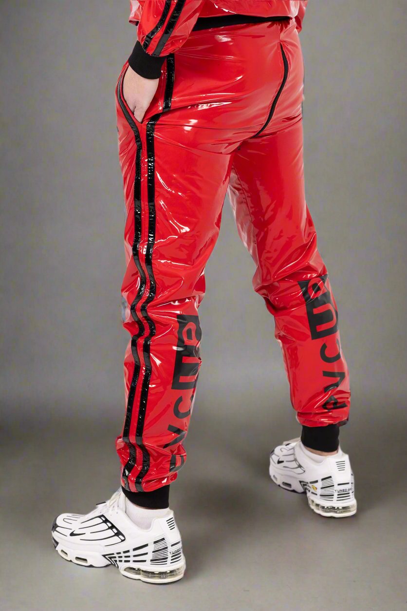 TOUCH UP - red / black - PANTS - PVC