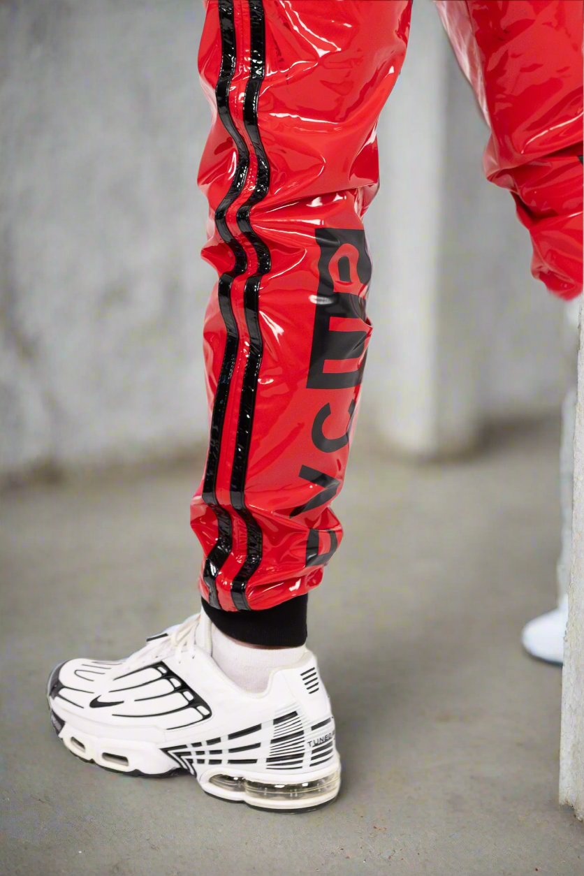 TOUCH UP - red / black - PANTS - PVC