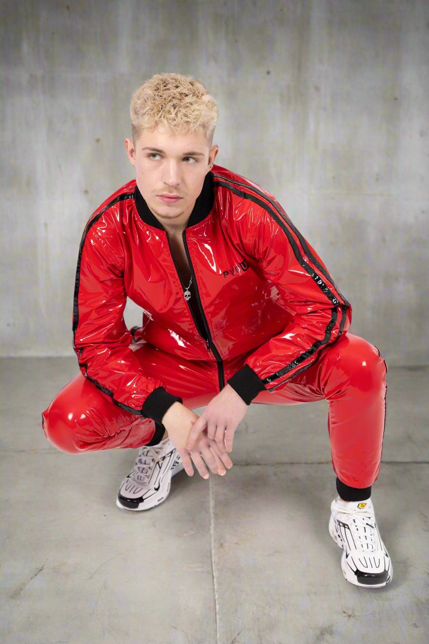 TOUCH UP - red / black - JACKET - PVC