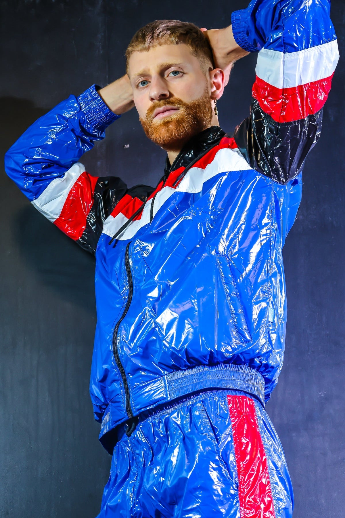 RUSH UP - blue / red / white - JACKET - NYLON