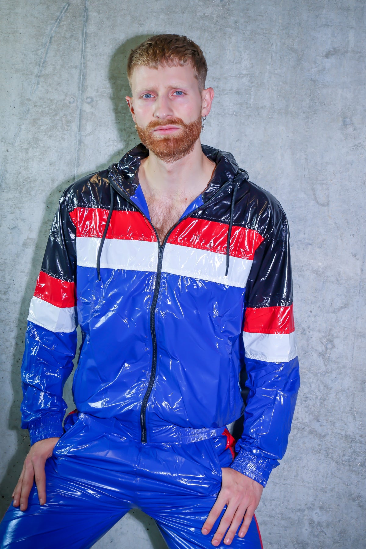 RUSH UP - blue / red / white - JACKET - NYLON