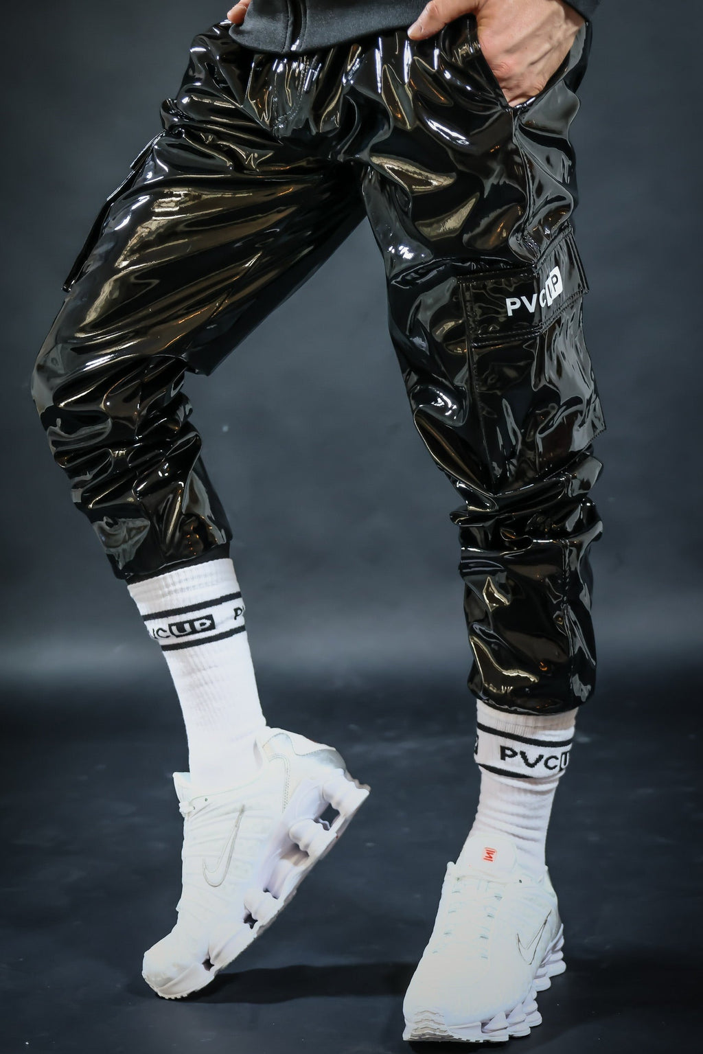 NIGHT UP - black - PANTS - PVC PLUS